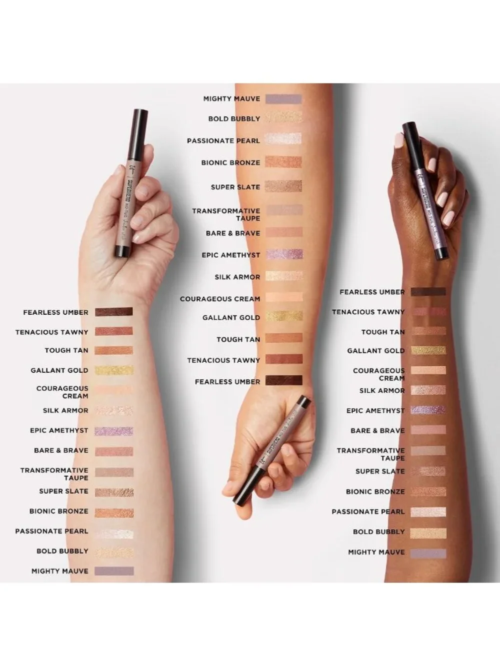 Waterproof Longwear Eyeshadow Stick - Blendable Cream with Primer for Sensitive